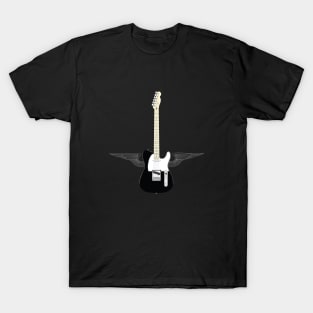 Black Flying Tele T-Shirt